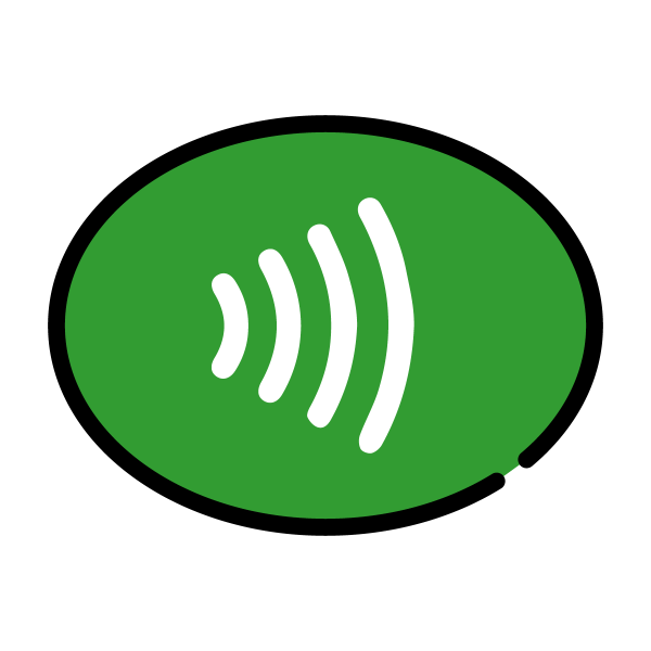 czytnik zbliżeniowy - symbol NFC