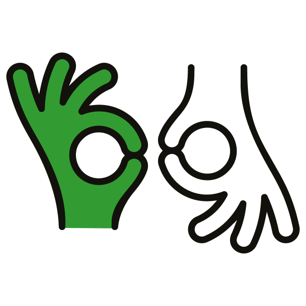 symbol migających rąk